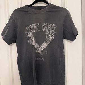 Anine Bing Charcoal Graphic Tee